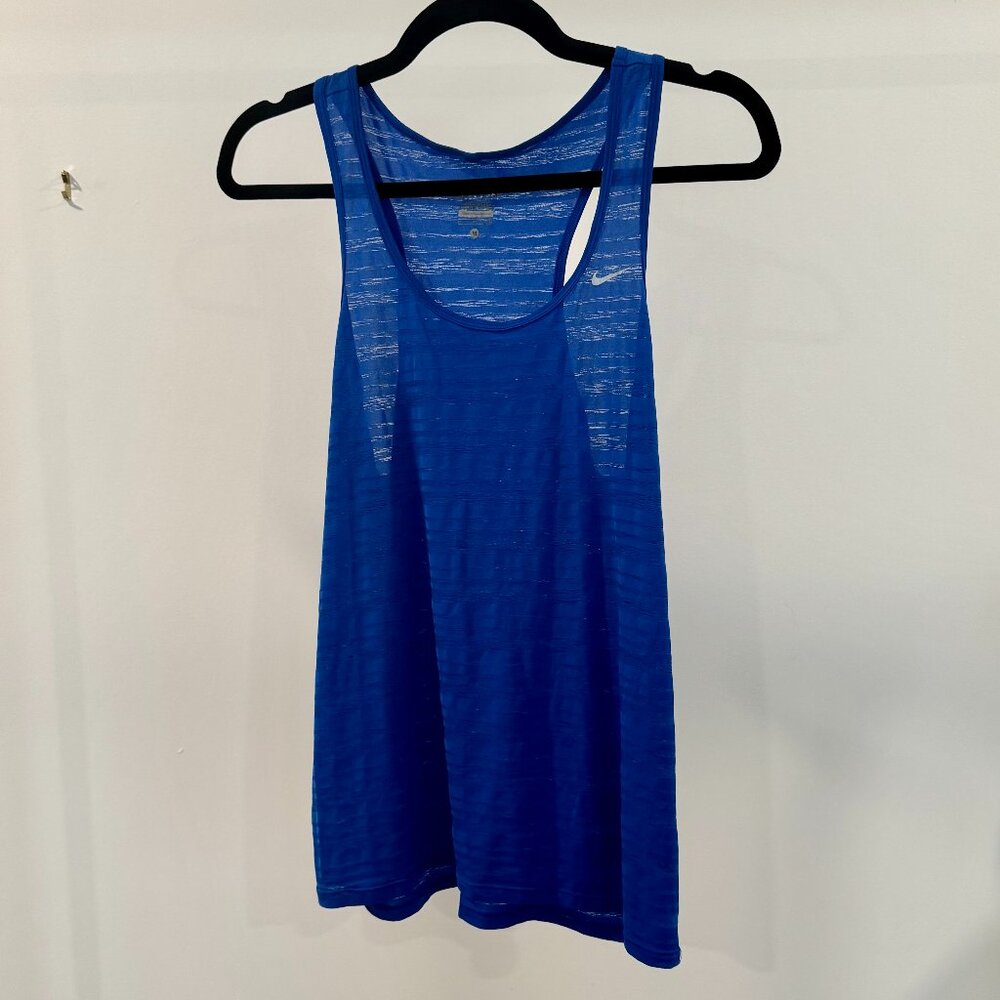 Blue Nike Dri-Fit Racerback Athletic Tank Top M